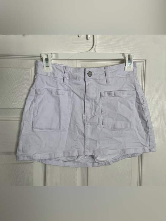eddoyee Pants - Eddoyee Size Small White High-Rise Women's Mini skort with Front Pockets